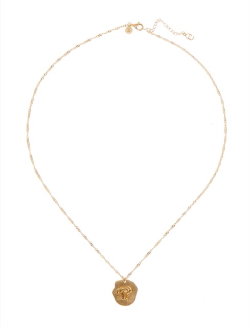 Two elephant Halsketten - Gold