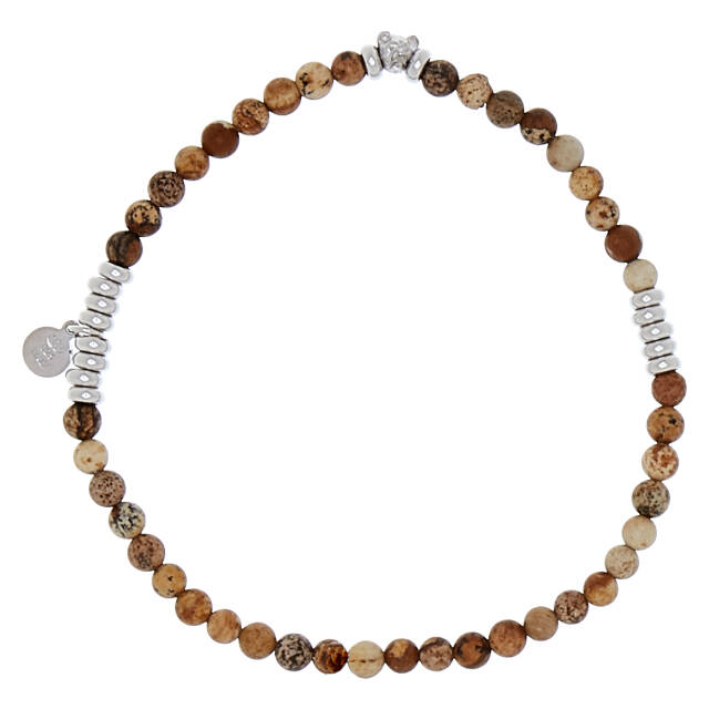 Bear elastic brace Armbänder sand Silber