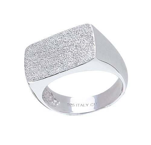 Bear Crushed Ring Silber 19