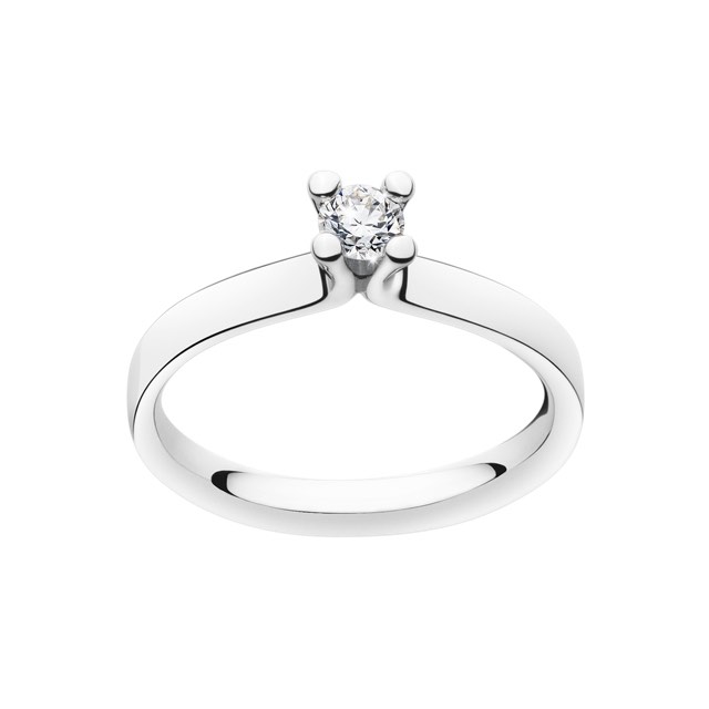 MAGIC SOLITAIRE Ring Diamant 0.20 ct Weißgold