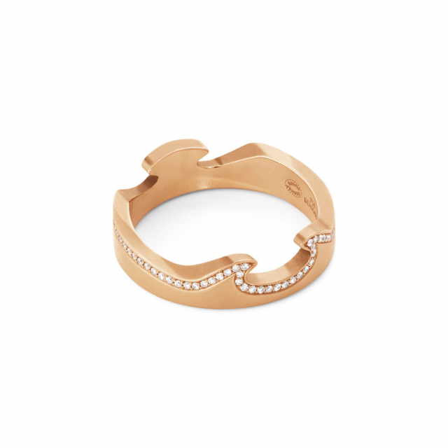 FUSION END Ring roséGold Diamant 0.15 ct