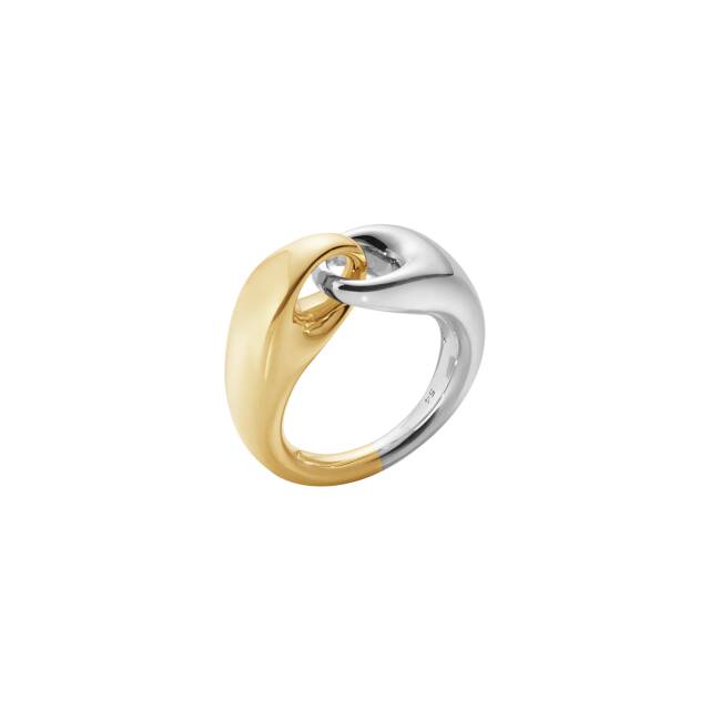 REFLECT LARGE LINK RING Silber
