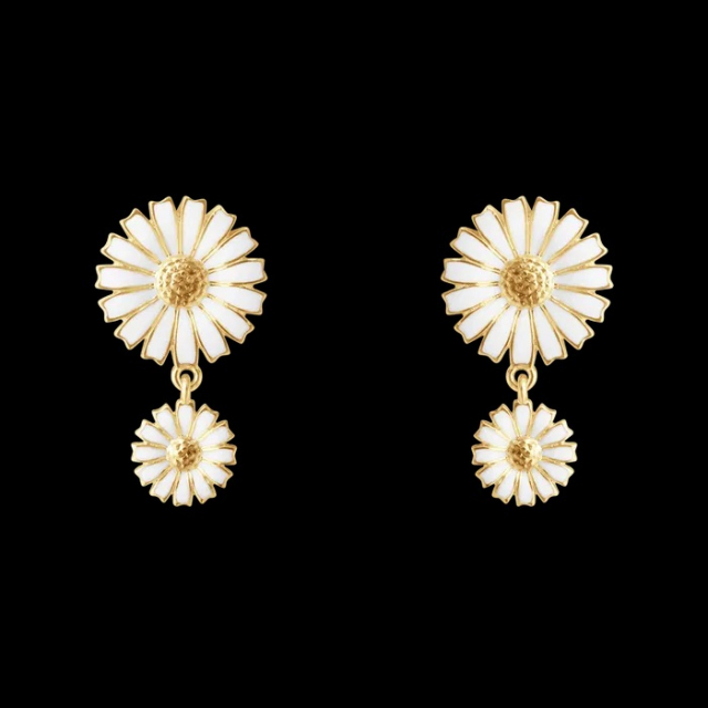 DAISY Double Earrings Gold