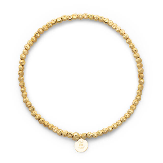 Cubic elastic brace Armbänder plain Gold