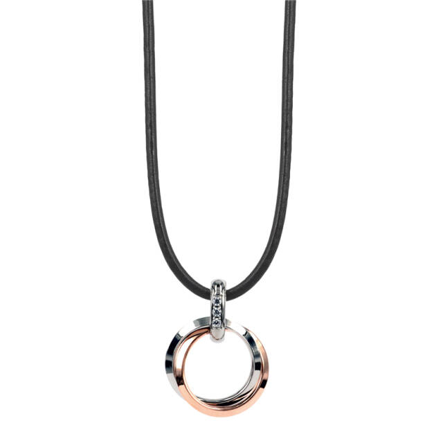 CARRO Halsketten Rosé/Stahl