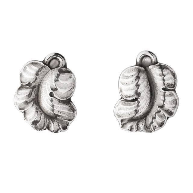 MOONLIGHT GRAPES Ohrring Clips Silber OXIDISED