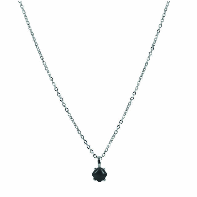 VICTORIA Long Halsketten Stahl/Gray