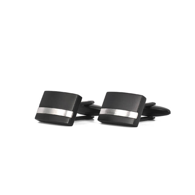 MOLTAS manschettknappar Schwarz/Stahl