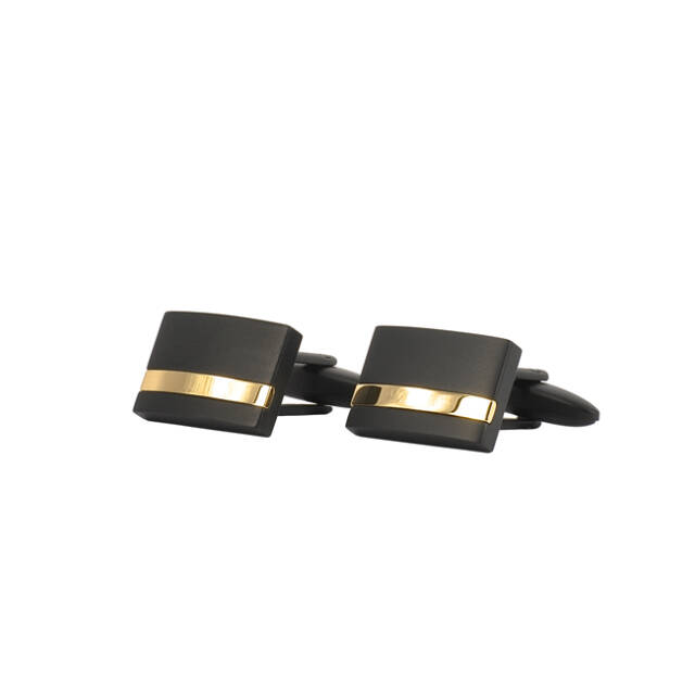 MOLTAS manschettknappar Schwarz/Gold