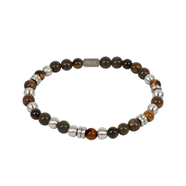 EDDIE Armbänder Braunt/Stahl