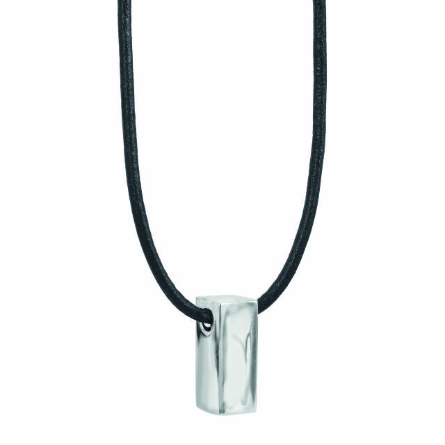 TIM Leather Halsketten Stahl