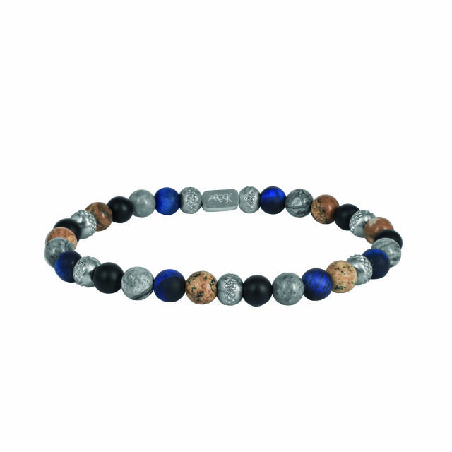 MIKE Armbänder Stahl/blau