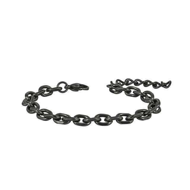 CHARLIE Chain Armbänder Schwarz Antik