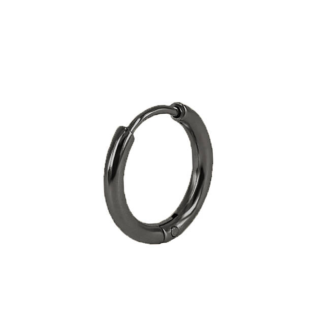 MILIAM 14mm Ohrringe Gun Metal