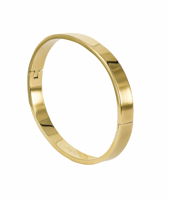WALTER Armring Wide Blankt Gold