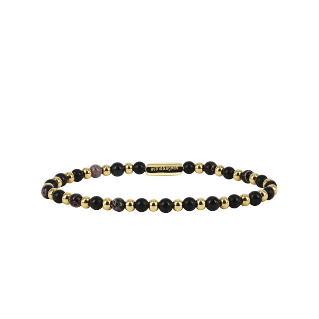 MIZA Armbänder Schwarz/Gold