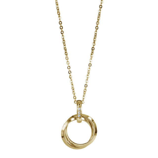 CAROLIN Long Halsketten Gold/Gold