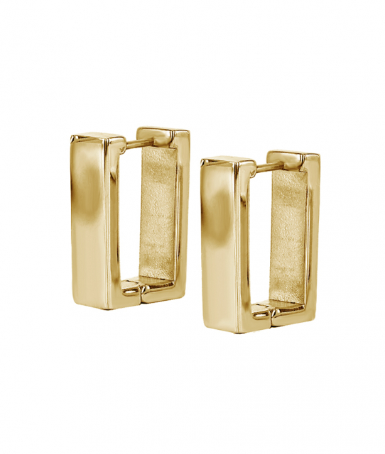 KATHY Wide Long Ohrring Gold