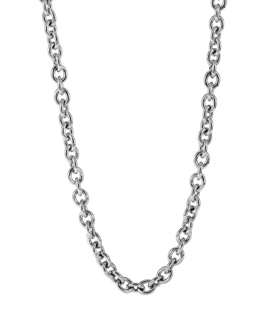 RUBY Small Long Halsketten Stål