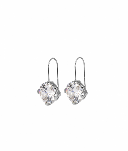 FRIDA Short Ohrring Stål/Vit