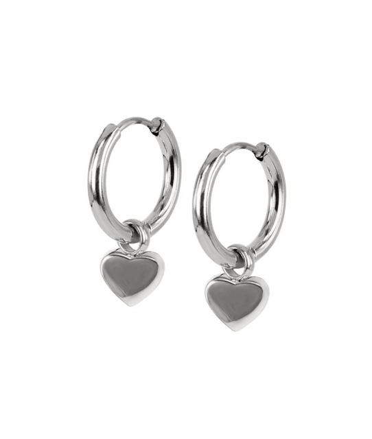 ELISE Hoops Earrings Stål