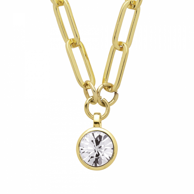 LISANNA Gold CRYSTAL Halsketten