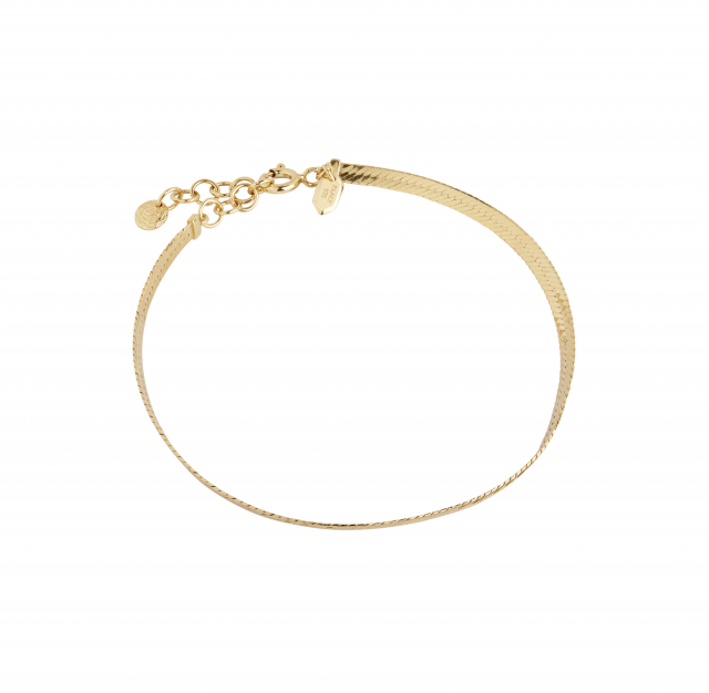 Sentiero Bracelet (S/M) - Goldplated Silver (One)
