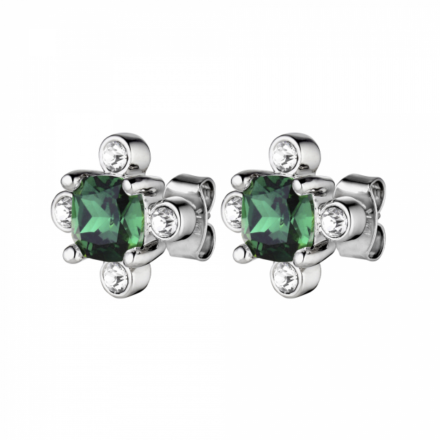 GIGI Silber EMERALD GREEN Ohrring