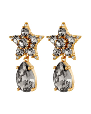 HYDRA SG GREY Earrings Gold