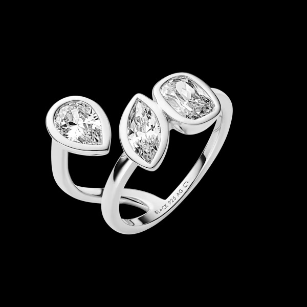 You & Me Baby Ring Silver