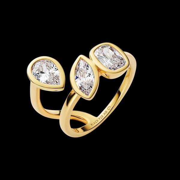 You & Me Baby Ring Gold