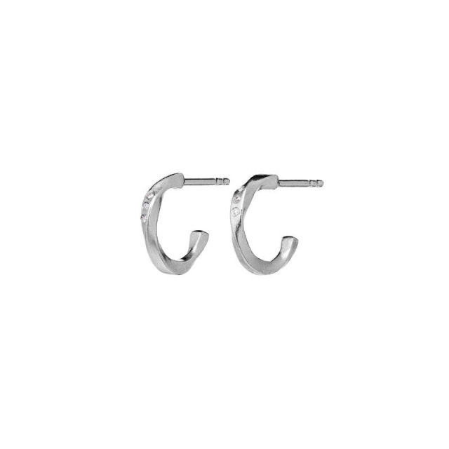 Echo Petite Ohrring Silber