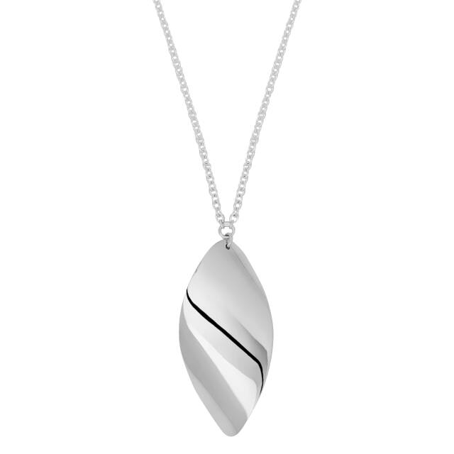 Aqua Halsketten Silber