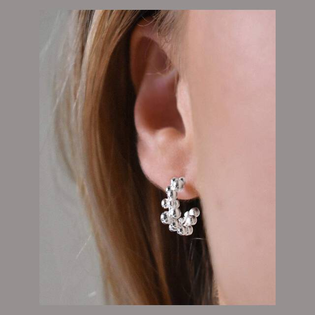 Drops small hoops Silber