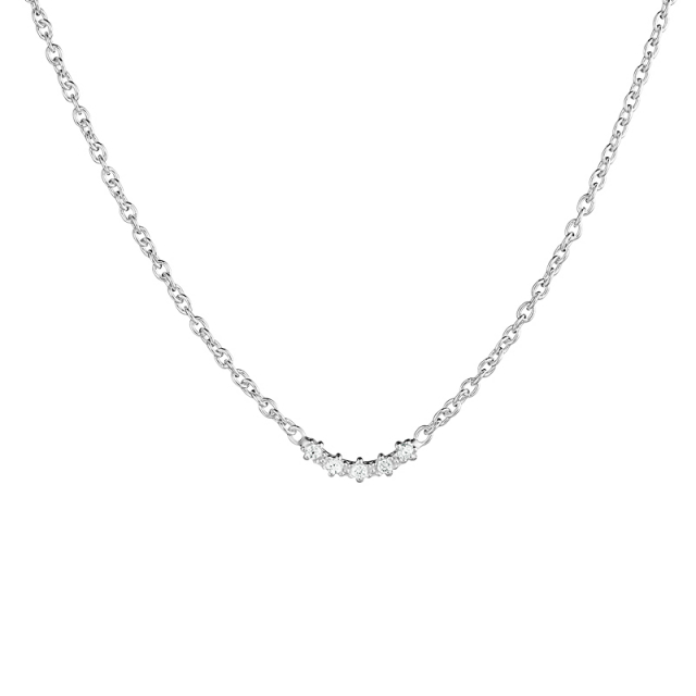 Diamond Sky fall Halsketten Silber