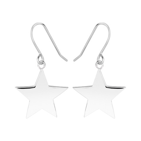 Star Hook Ohrring (Silber)