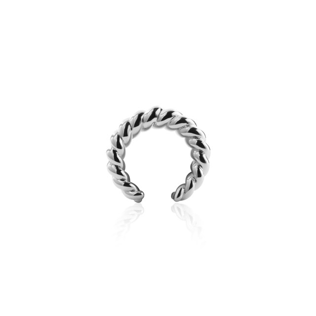 Twisted EarCuff Ohrring (Silber)