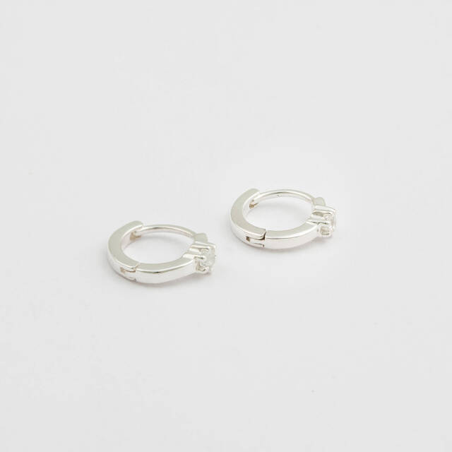 Mini Princess Hoops Silber