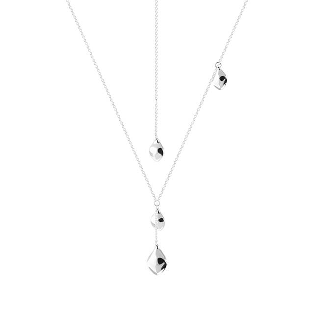 Gaias Grace small single long Halsketten Silber