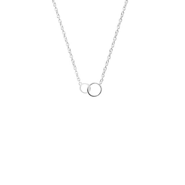 Les Amis drop Halsketten Silber