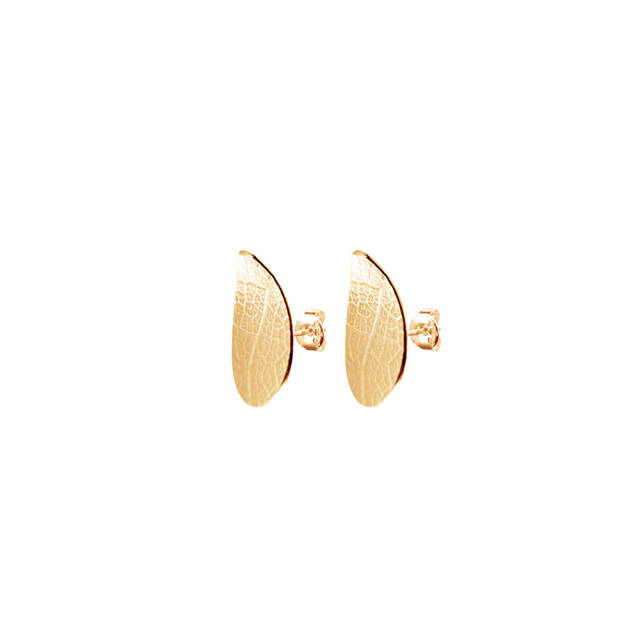 Leaf drop Ohrring fixed Gold