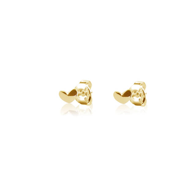 Loving Heart drop Ohrring Gold