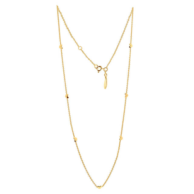 Loving heart drop full Halsketten Gold