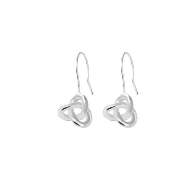 Le knot earrrings short Silber