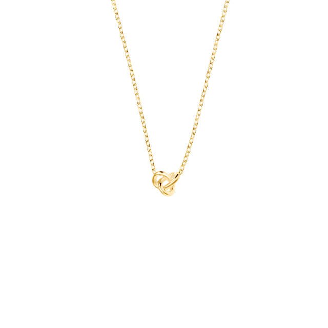 Le knot drop Halsketten Gold
