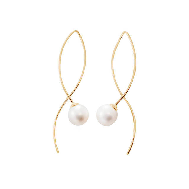 Le pearl Ohrring Gold