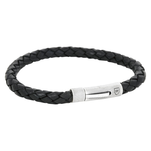 Silber/läderArmbänder svart