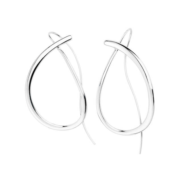 Ocean big Ohrring Silber