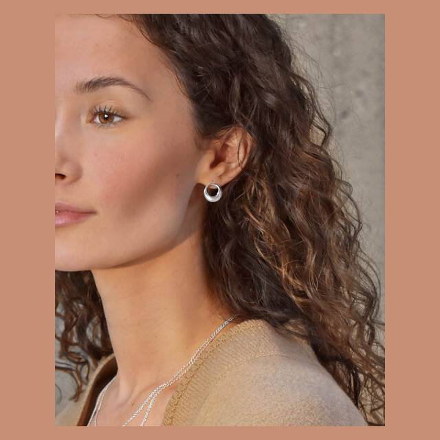 Orbit Ohrring Silber