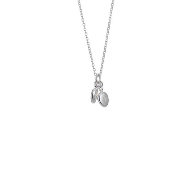 Pebbles single Halsketten Silber